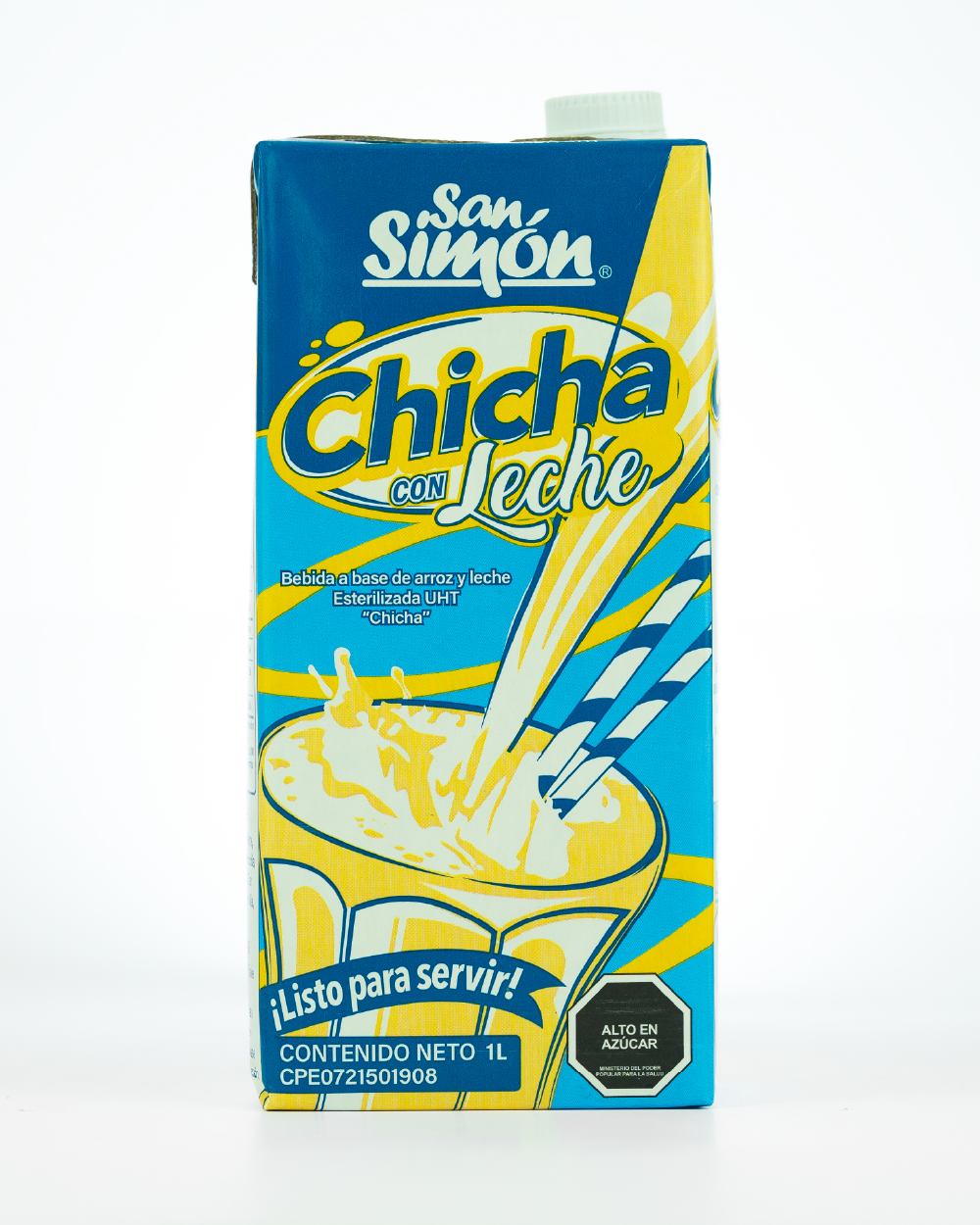 Chicha con Leche UHT San Simón lista para servir, envase de 1 litro