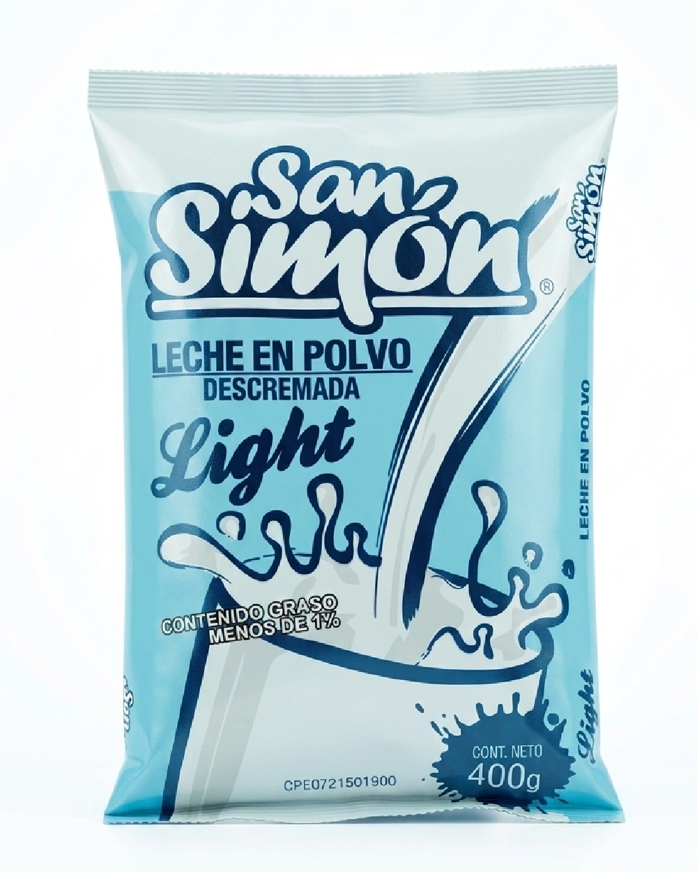 Leche en Polvo Descremada Light San Simón, empaque de 400 g