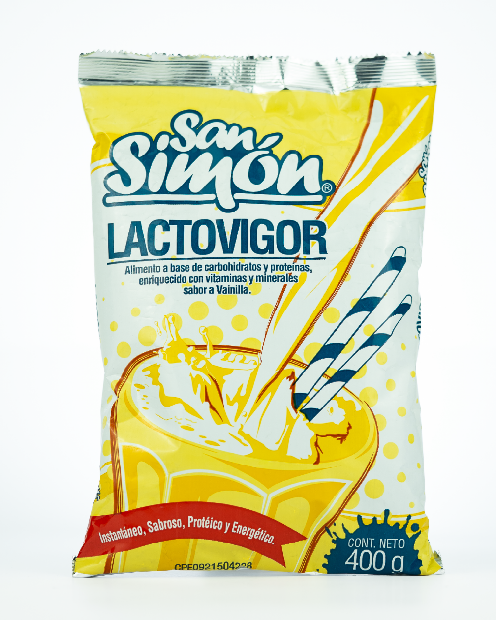 Lactovigor San Simón, alimento a base de carbohidratos y proteínas, empaque de 400 g